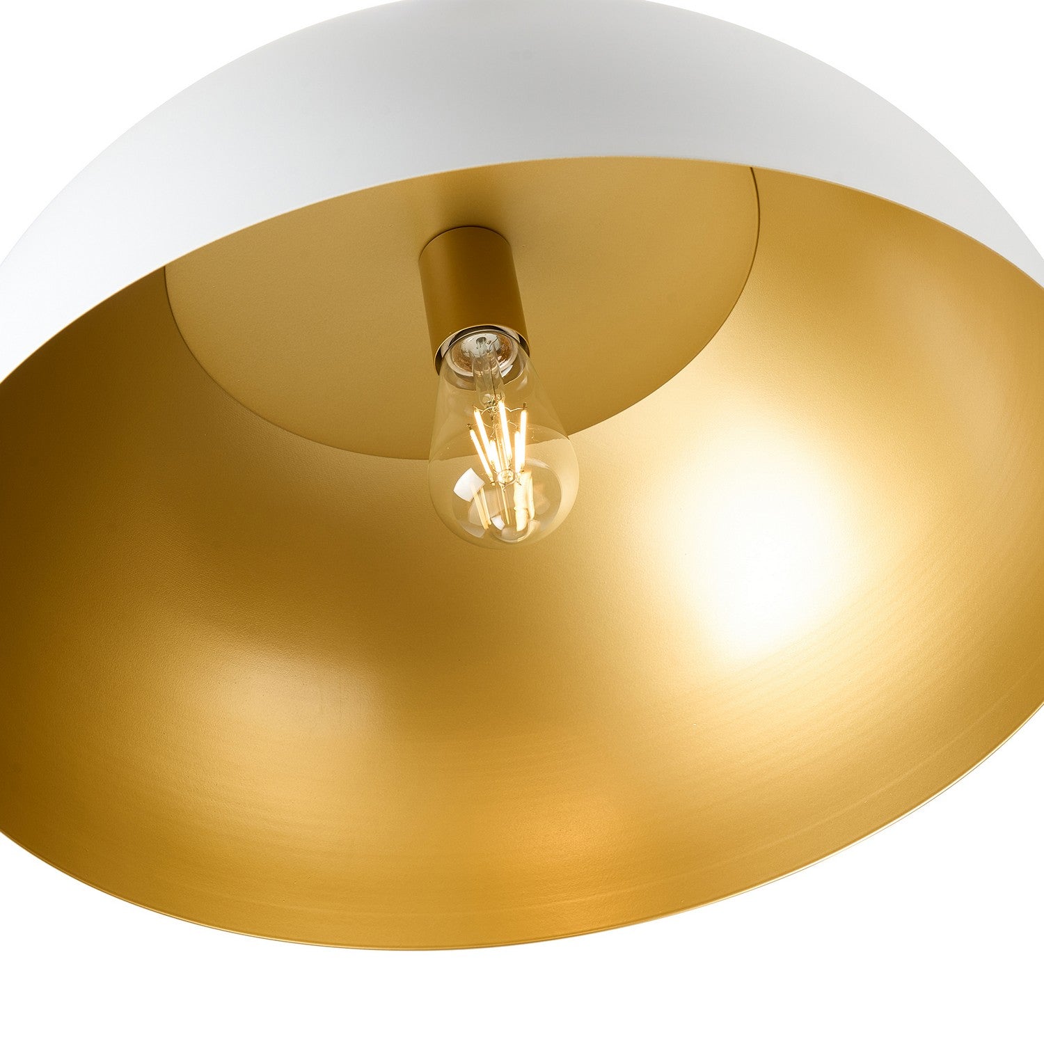 Artcraft - AC12001BR - One Light Pendant - Pantheon - Gold, White