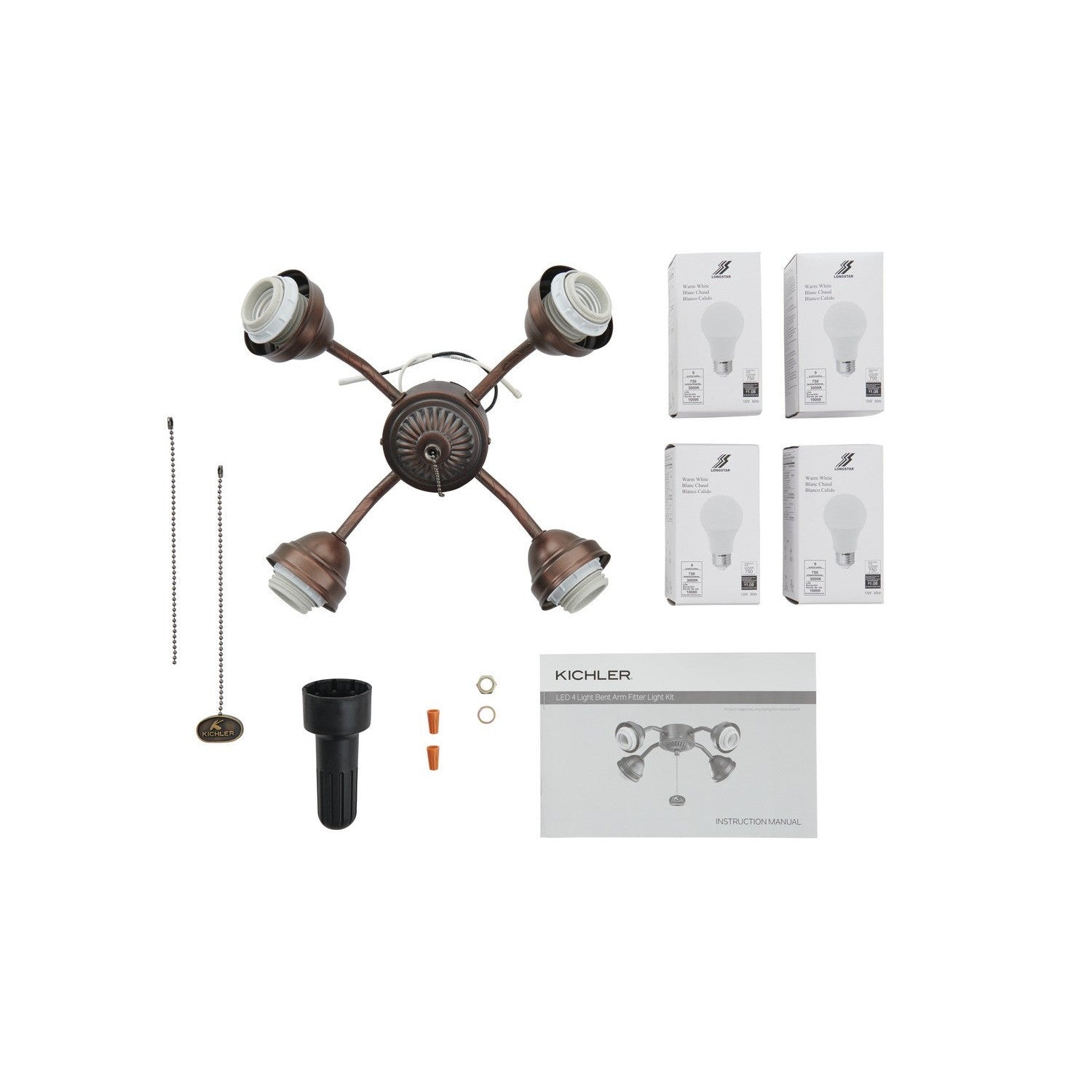 Kichler - 350015OBB - LED Fan Fitter - Accessory - Oil Brushed Bronze