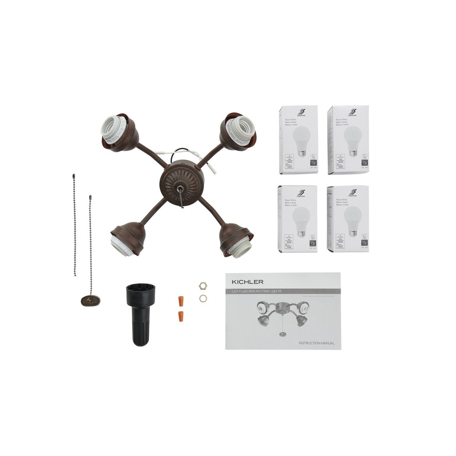 Kichler - 350015TZ - LED Fan Fitter - Accessory - Tannery Bronze