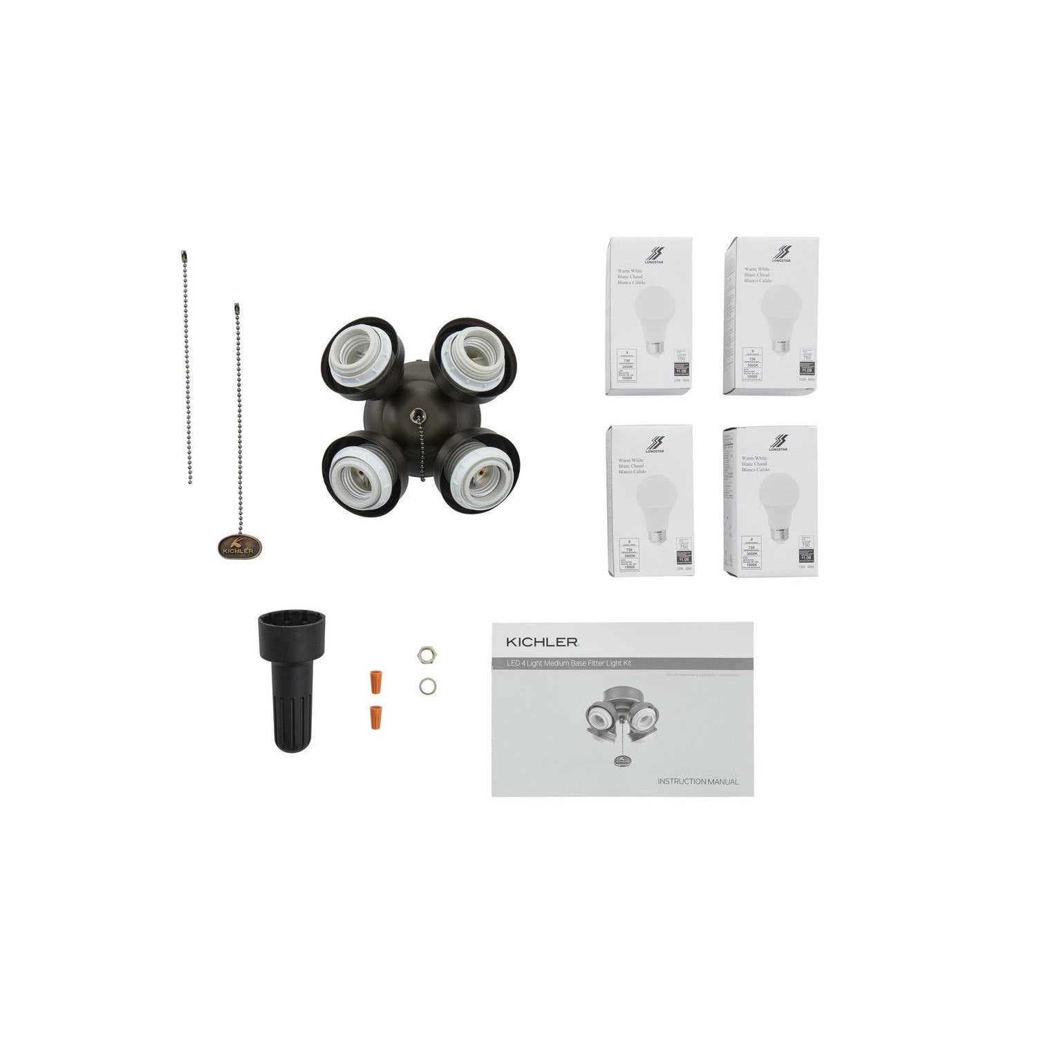 Kichler - 350210SNB - LED Fan Fitter - Accessory - Satin Natural Bronze