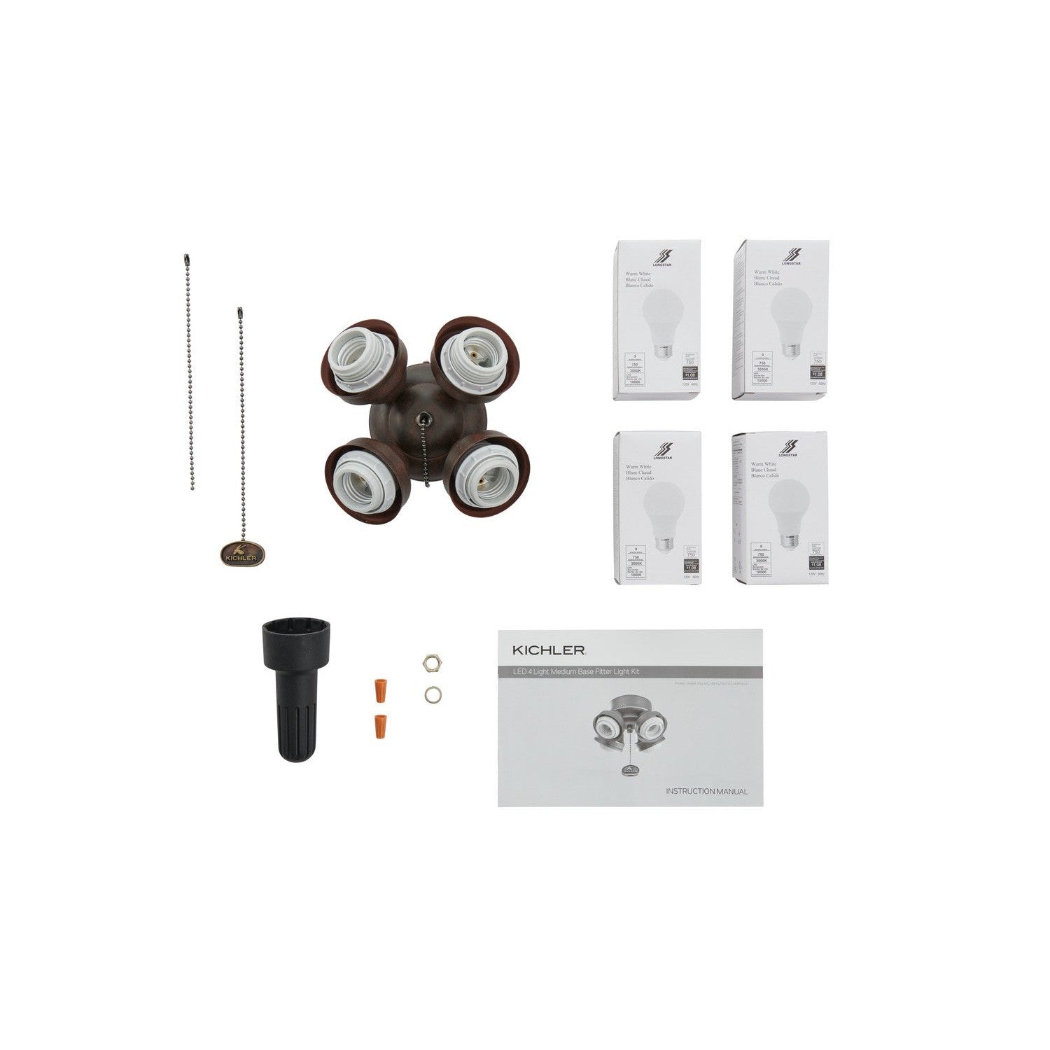 Kichler - 350210TZ - LED Fan Fitter - Accessory - Tannery Bronze