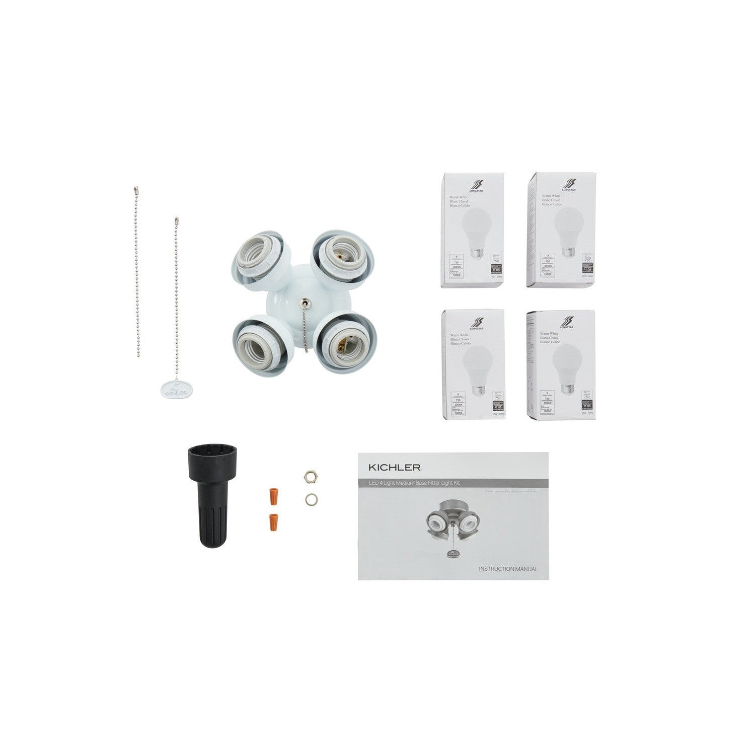 Kichler - 350210WH - LED Fan Fitter - Accessory - White