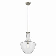 Kichler - 42046NI - One Light Pendant - Everly - Brushed Nickel