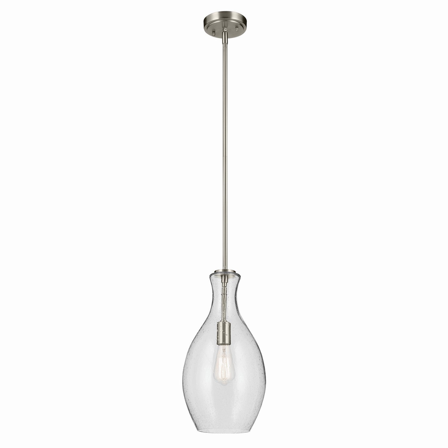 Kichler - 42047NICS - One Light Pendant - Everly - Brushed Nickel