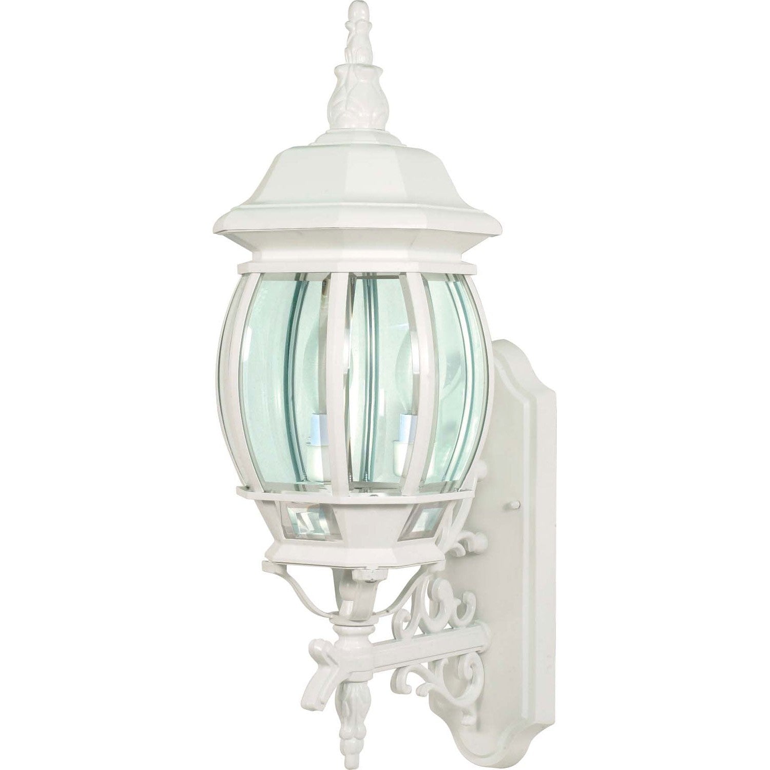Nuvo Lighting - 60-888 - Three Light Outdoor Wall Lantern - Central Park - White