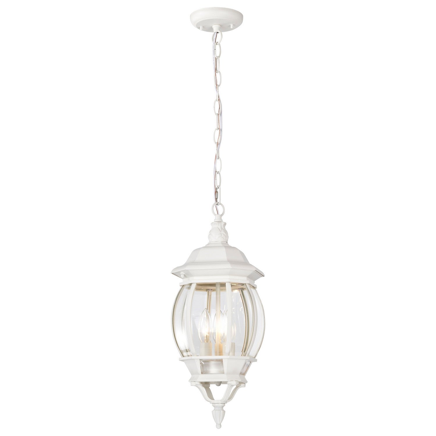 Nuvo Lighting - 60-894 - Three Light Hangng Lantern - Central Park - White