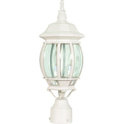 Nuvo Lighting - 60-897 - Three Light Post Lantern - Central Park - White