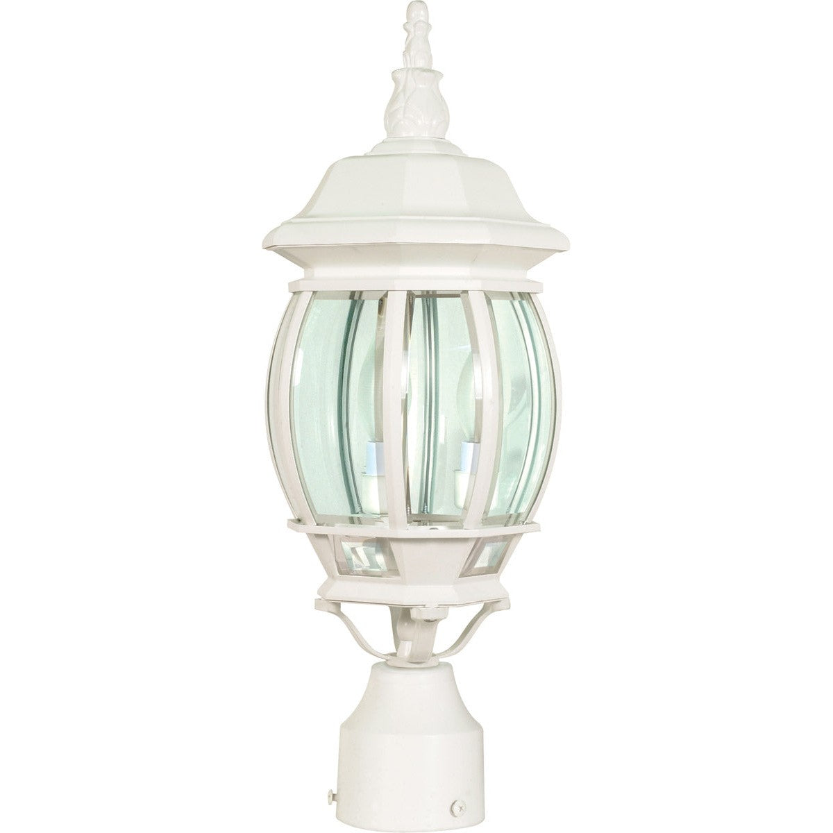 Nuvo Lighting - 60-897 - Three Light Post Lantern - Central Park - White