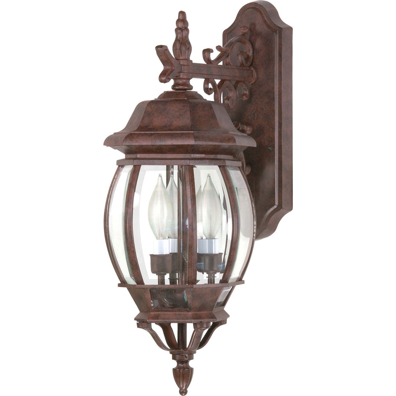 Nuvo Lighting - 60-892 - Three Light Outdoor Wall Lantern - Central Park - Old Bronze