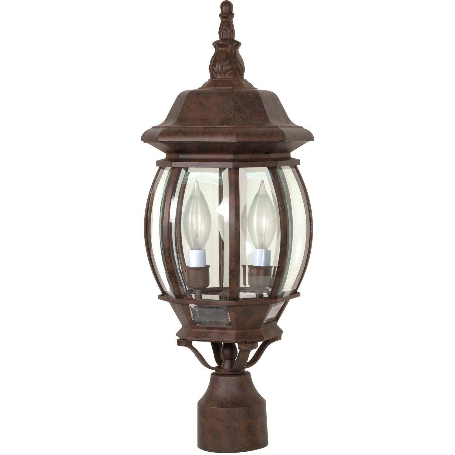 Nuvo Lighting - 60-898 - Three Light Post Lantern - Central Park - Old Bronze