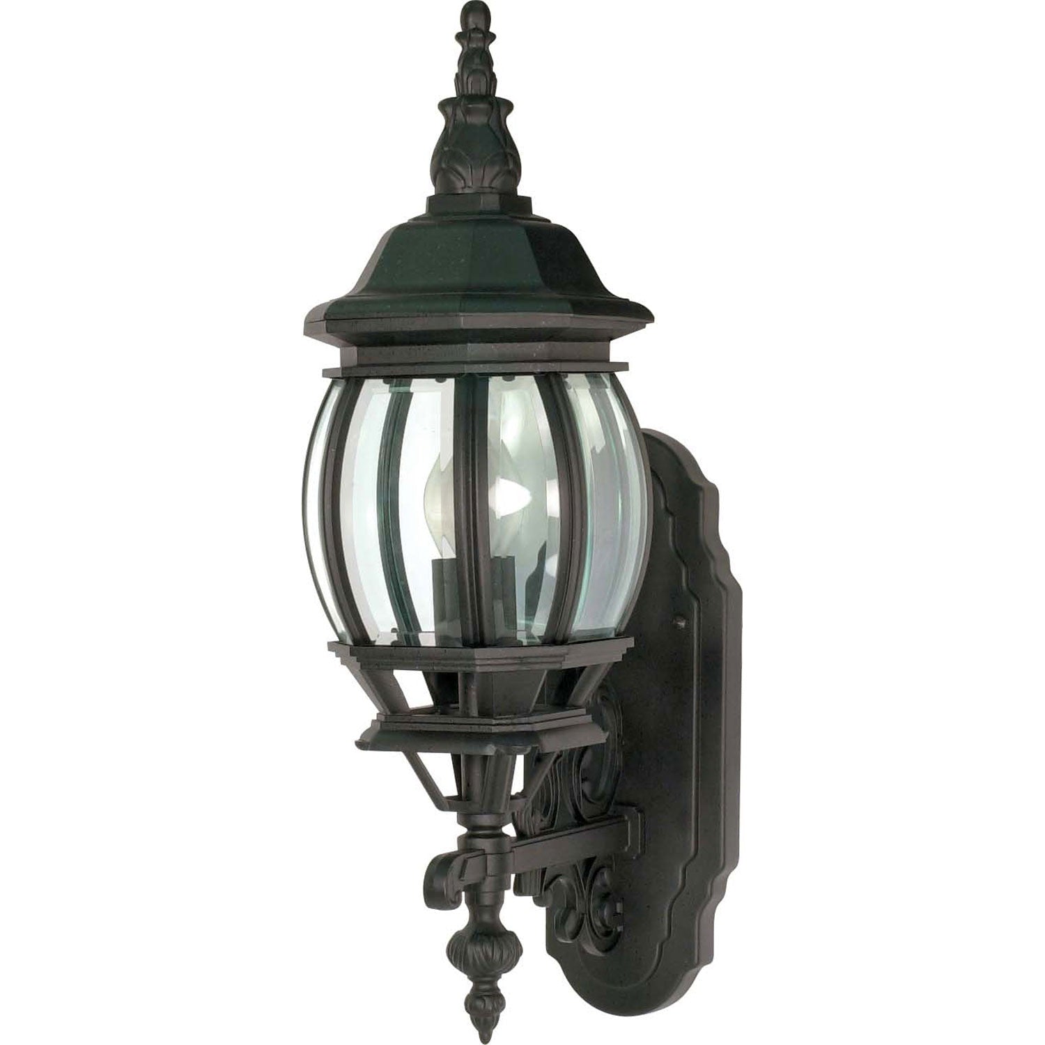 Nuvo Lighting - 60-887 - One Light Outdoor Wall Lantern - Central Park - Textured Black