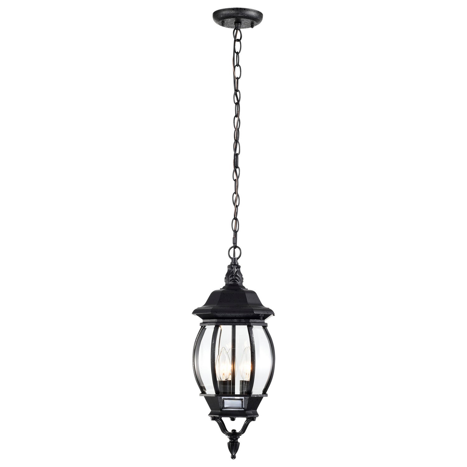 Nuvo Lighting - 60-896 - Three Light Hangng Lantern - Central Park - Textured Black