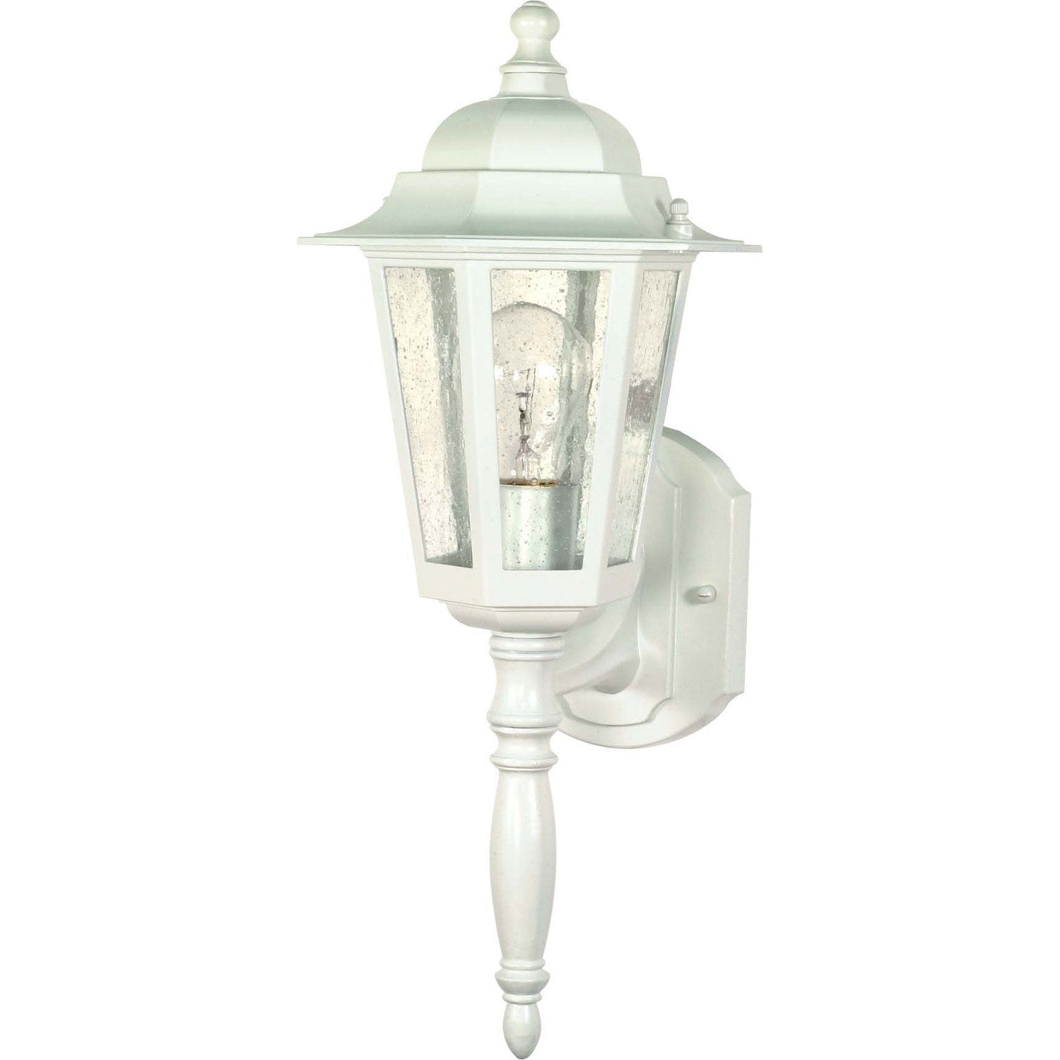 Nuvo Lighting - 60-985 - One Light Wall Lantern - Cornerstone - White
