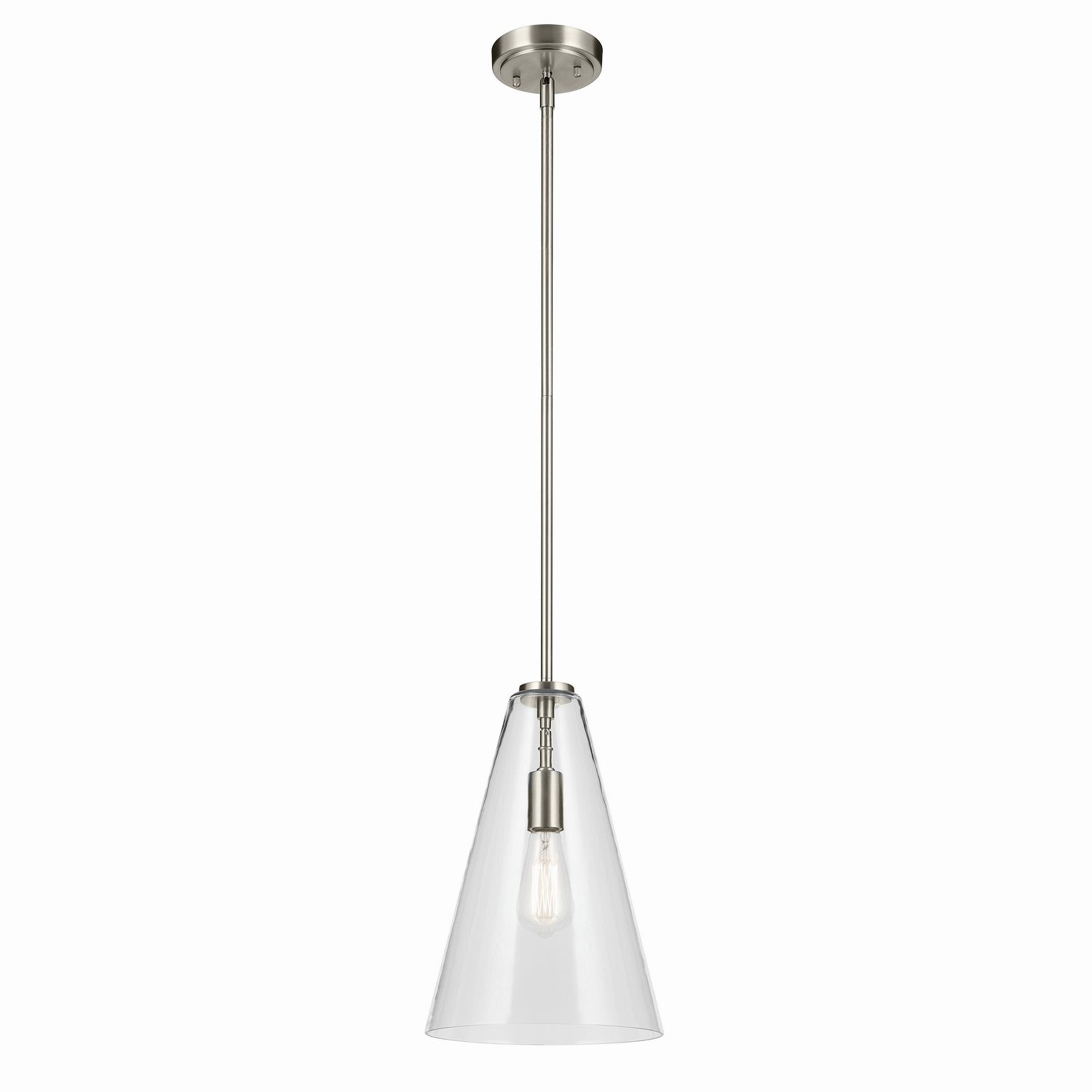 Kichler - 42199NI - One Light Pendant - Everly - Brushed Nickel