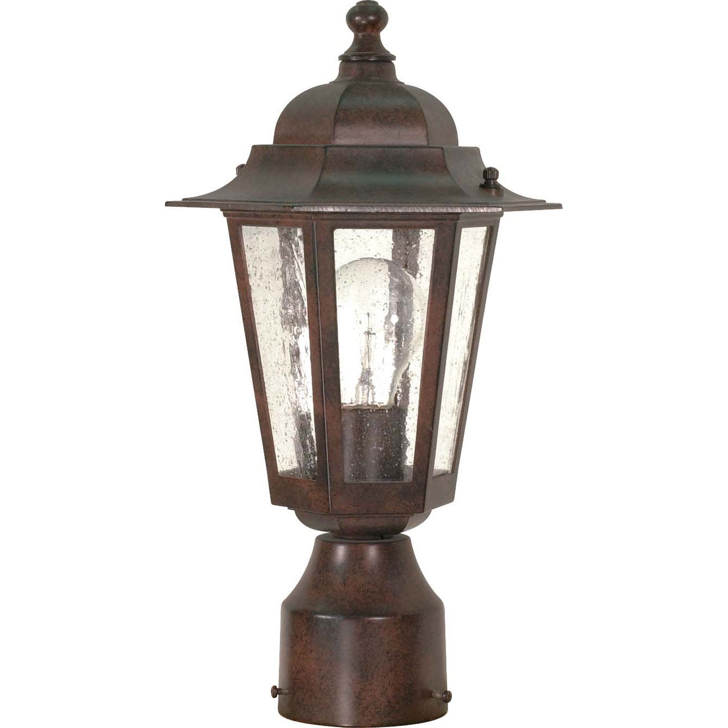 Nuvo Lighting - 60-995 - One Light Post Lantern - Cornerstone - Old Bronze