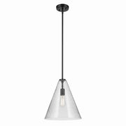 Kichler - 42200BKCS - One Light Pendant - Everly - Black