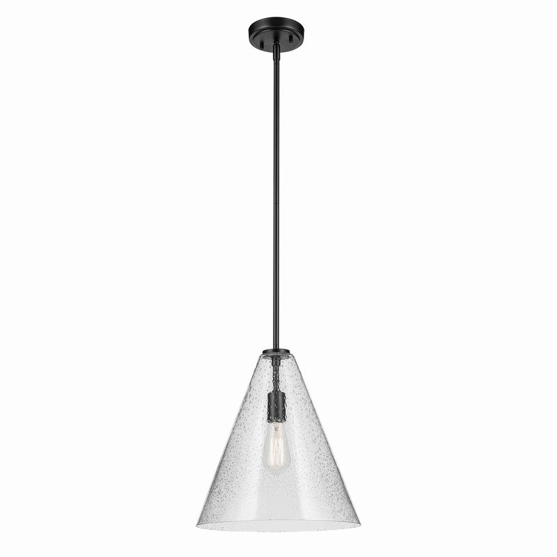Kichler - 42200BKCS - One Light Pendant - Everly - Black