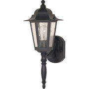 Nuvo Lighting - 60-987 - One Light Outdoor Wall Lantern - Cornerstone - Textured Black