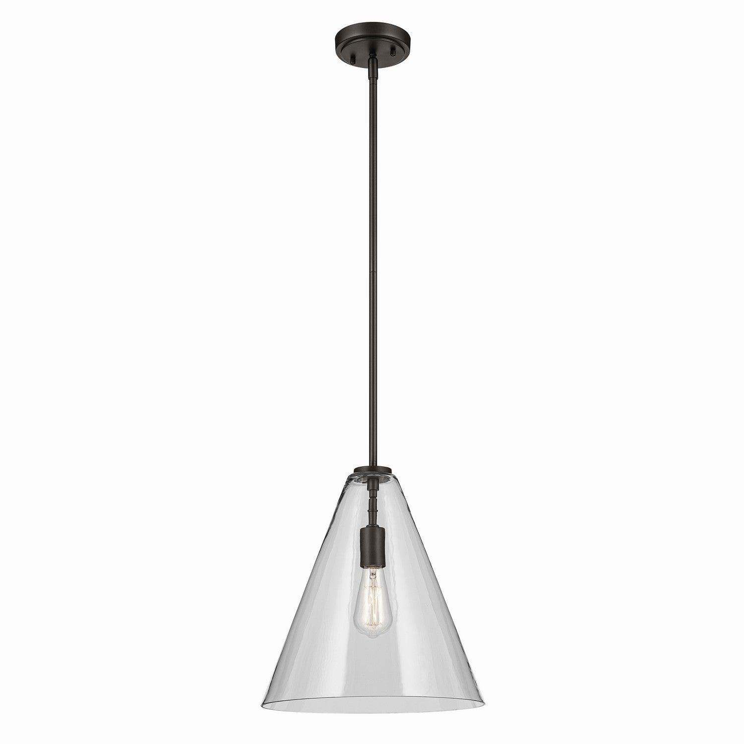 Kichler - 42200OZ - One Light Pendant - Everly - Olde Bronze