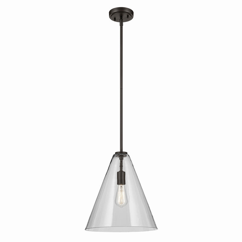 Kichler - 42200OZ - One Light Pendant - Everly - Olde Bronze
