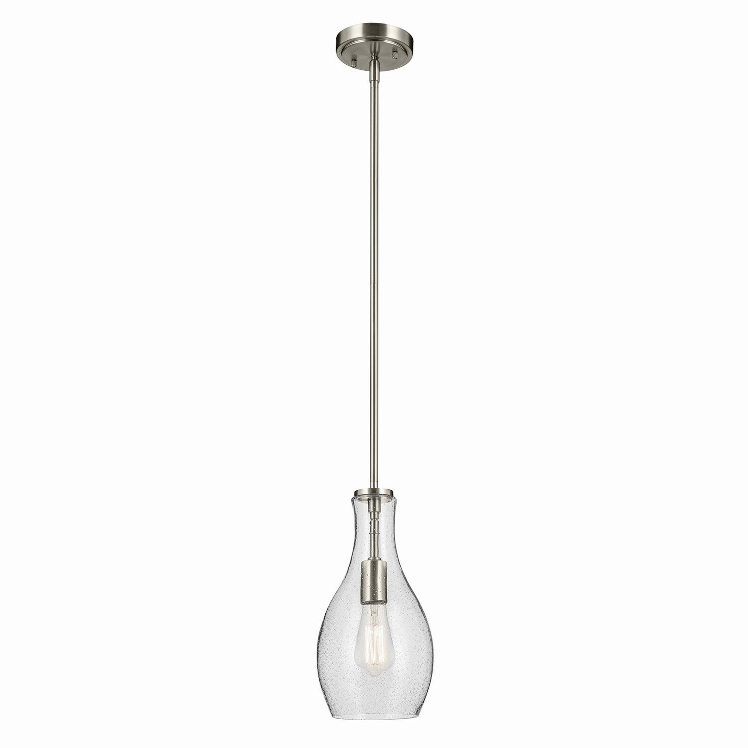 Kichler - 42456NICS - One Light Pendant - Everly - Brushed Nickel