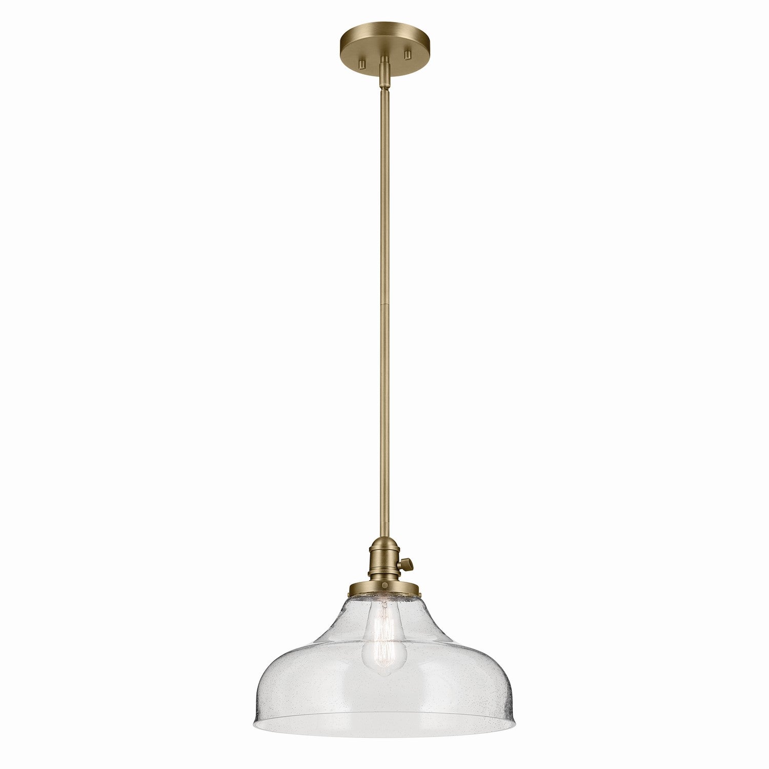 Kichler - 43906NBR - One Light Pendant - Avery - Natural Brass