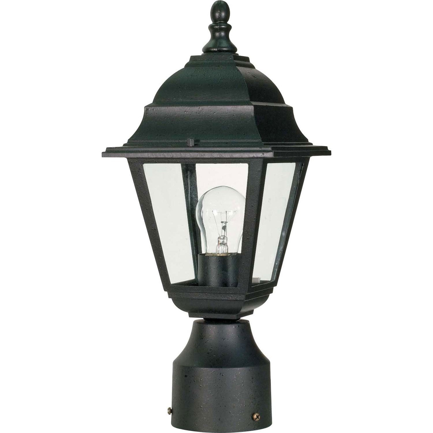 Nuvo Lighting - 60-548 - One Light Post Lantern - Briton - Textured Black