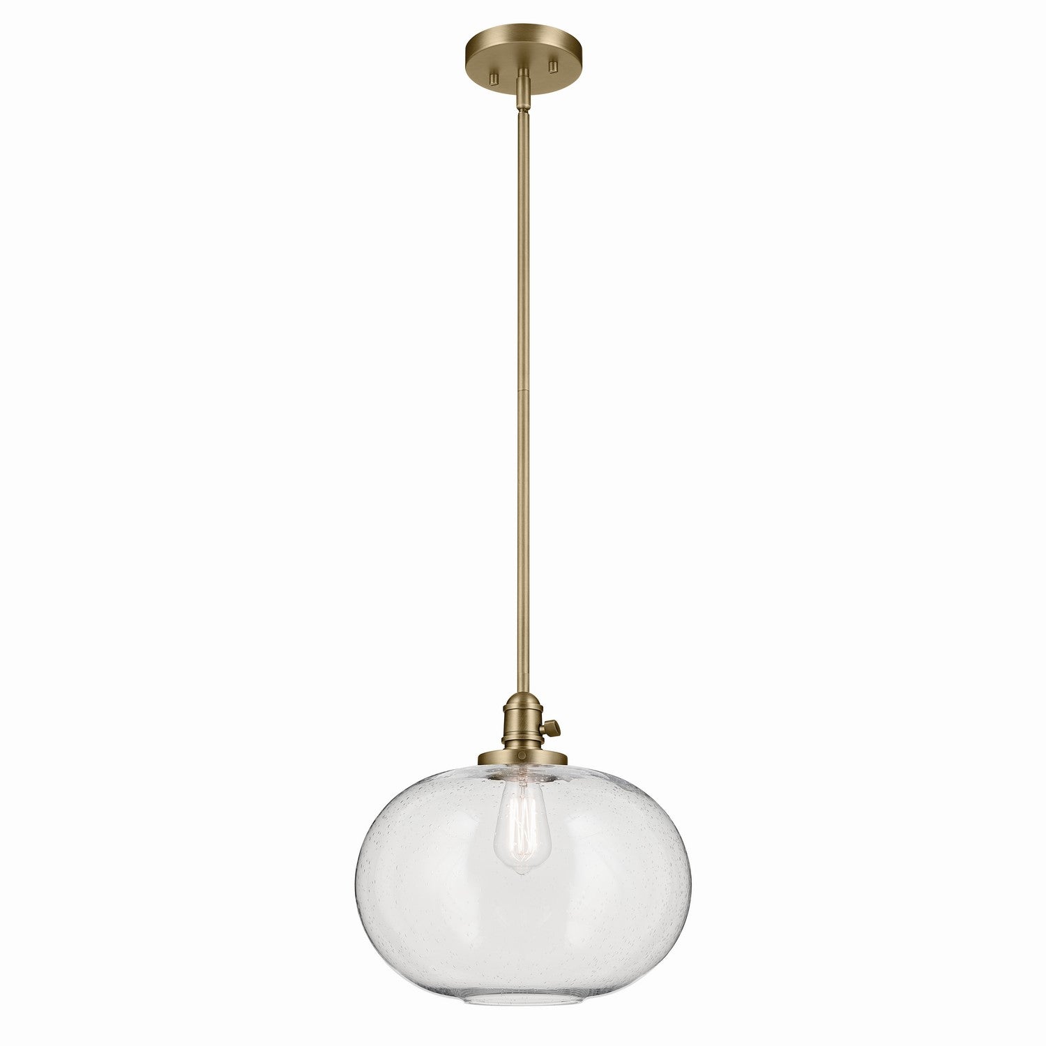 Kichler - 43911NBR - One Light Pendant - Avery - Natural Brass