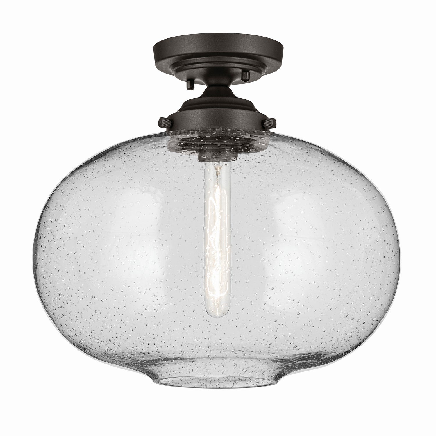 Kichler - 43913OZ - One Light Semi Flush Mount - Avery - Olde Bronze