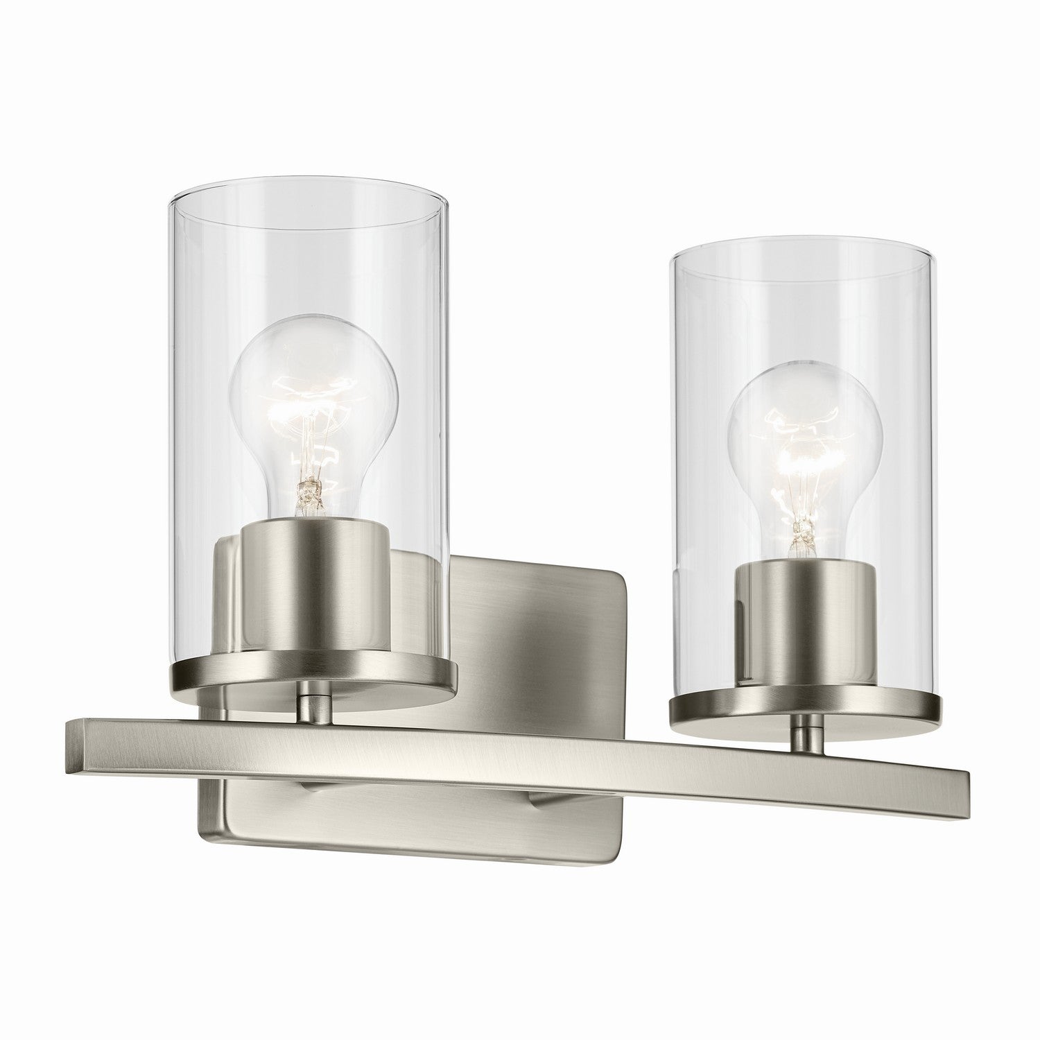 Kichler - 45496NICLR - Two Light Bath - Crosby - Brushed Nickel