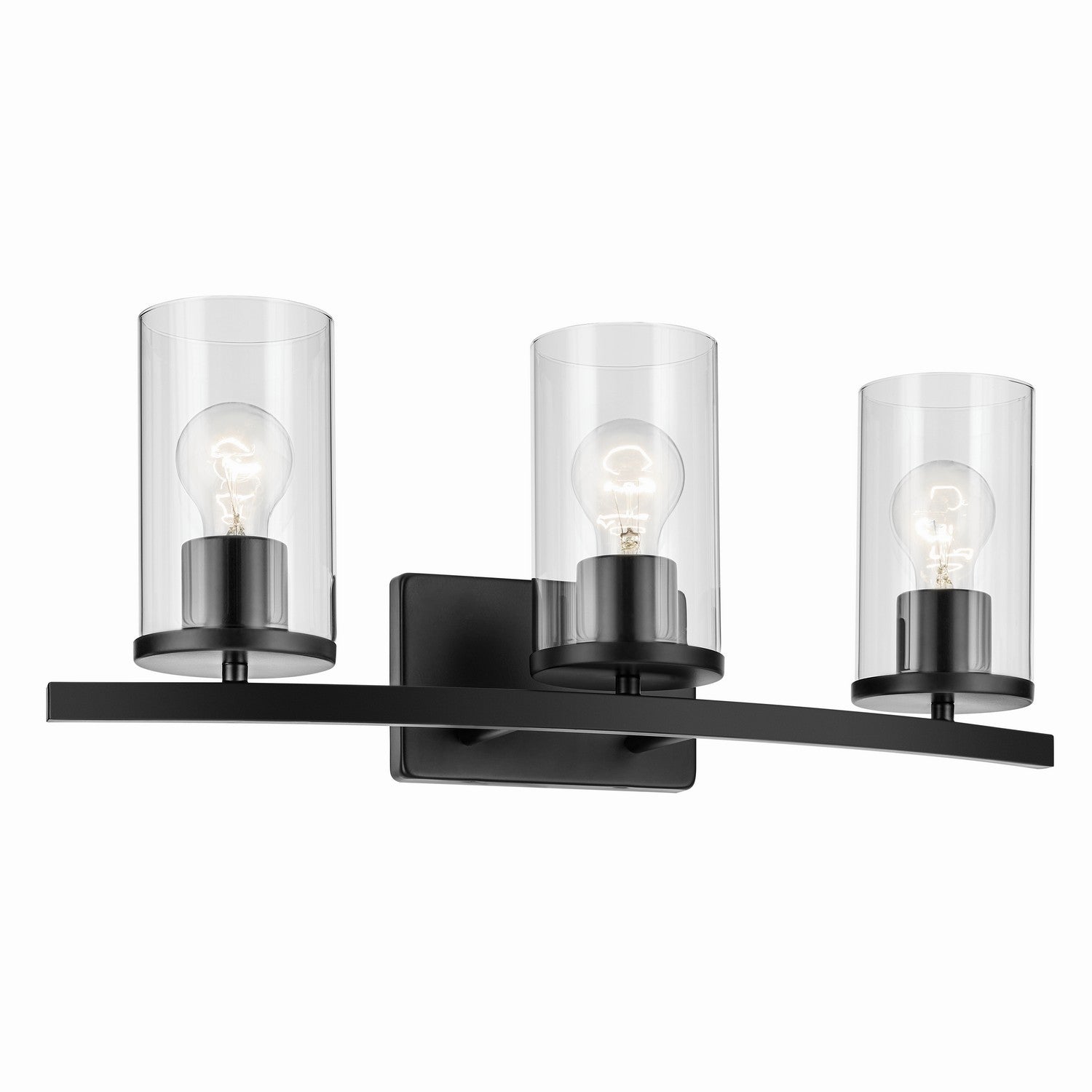 Kichler - 45497BKCLR - Three Light Bath - Crosby - Black