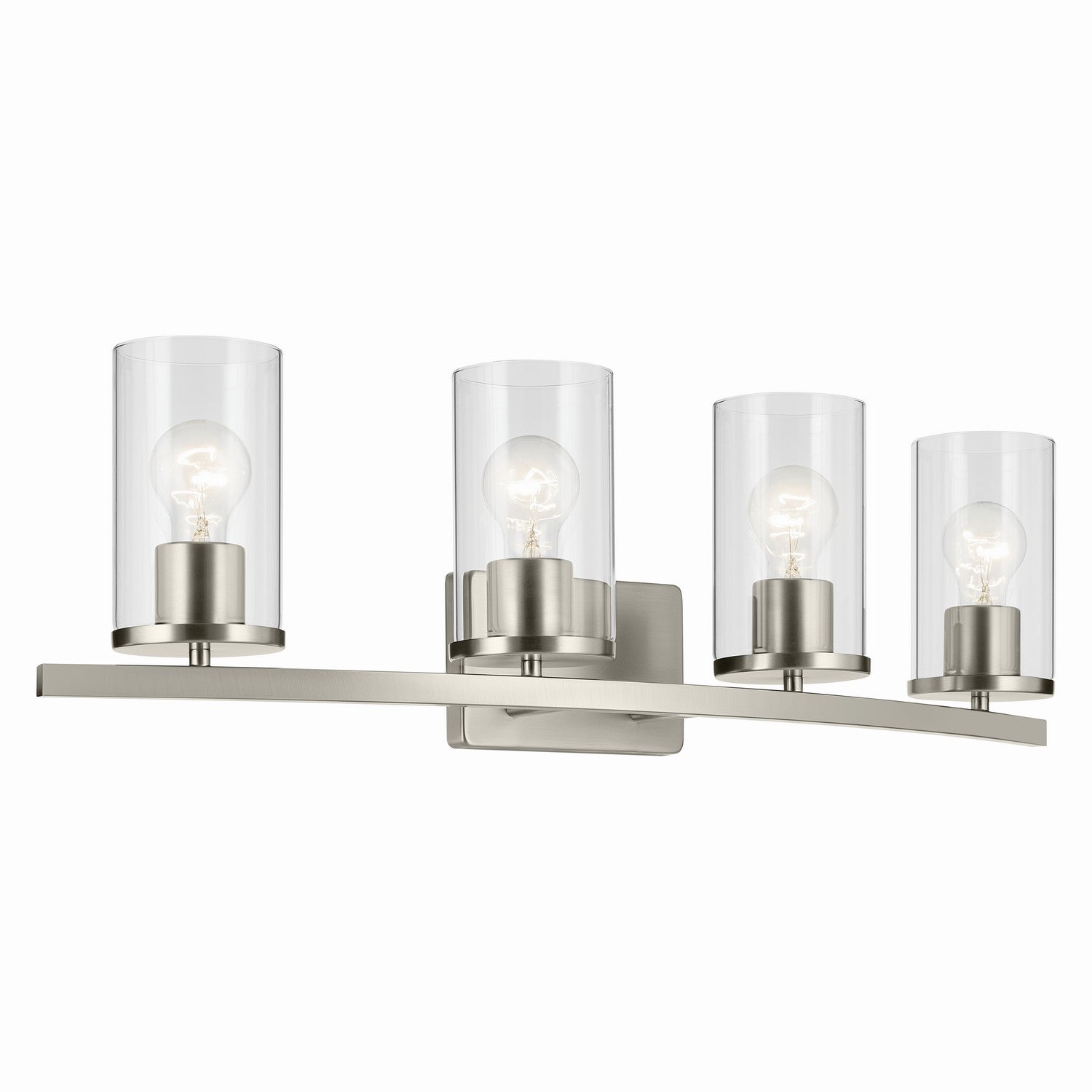 Kichler - 45498NICLR - Four Light Bath - Crosby - Brushed Nickel