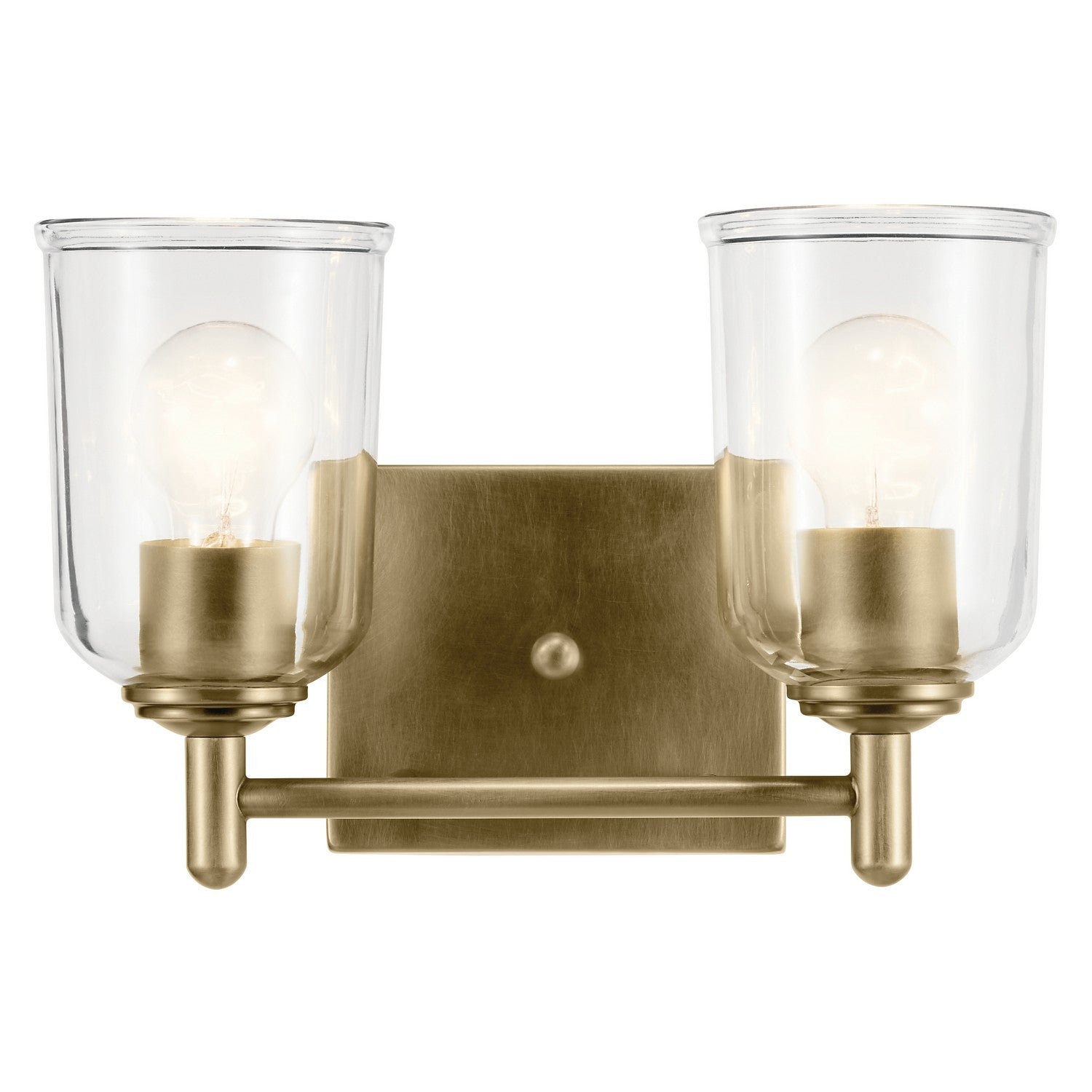 Kichler - 45573NBRCLR - Two Light Bath - Shailene - Natural Brass