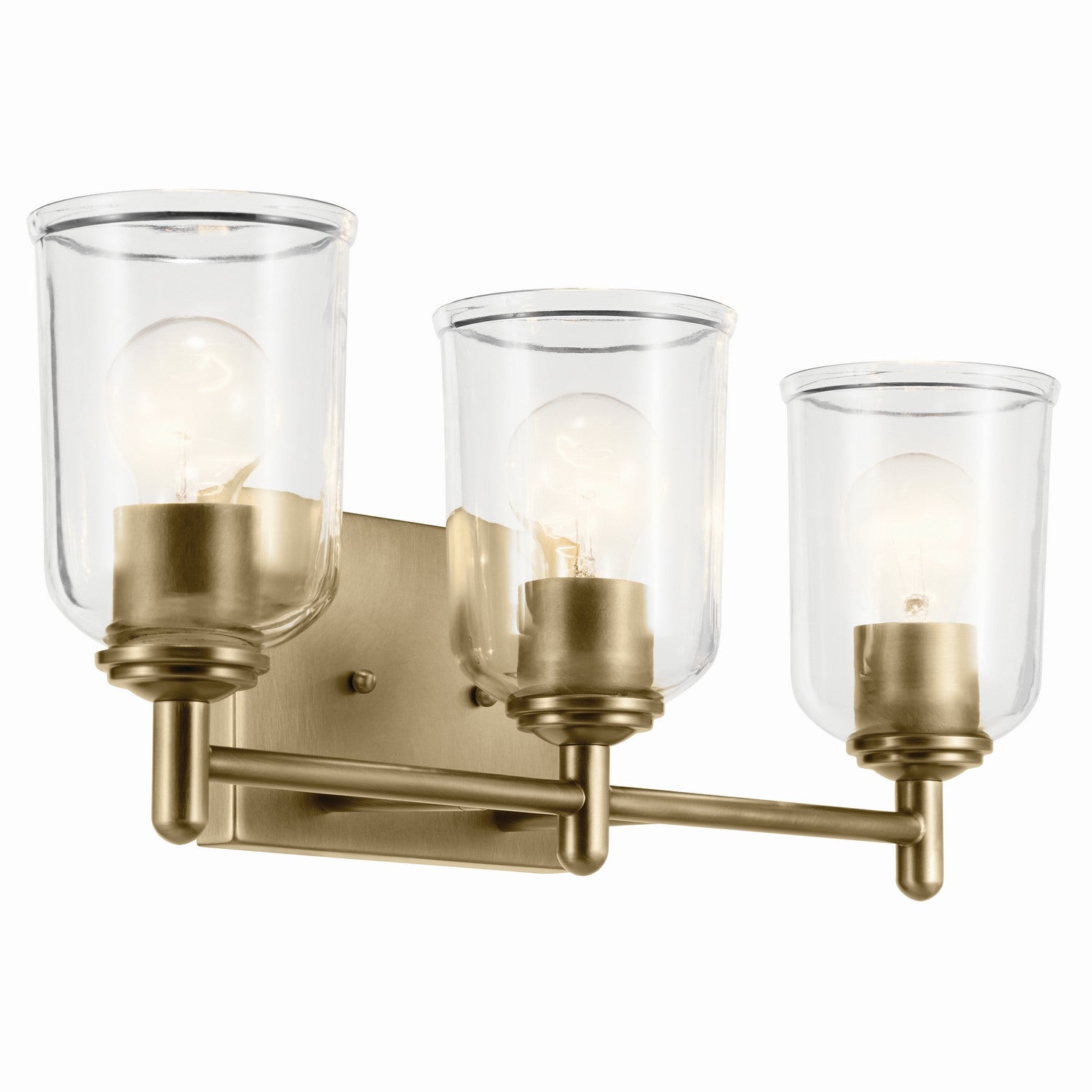 Kichler - 45574NBRCLR - Three Light Bath - Shailene - Natural Brass