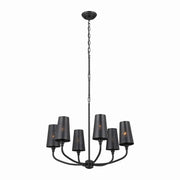 Kichler - 52508BK - Six Light Chandelier - Adeena - Black