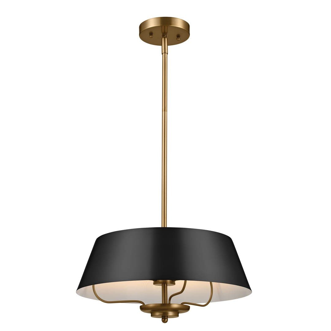Kichler - 52542BK - Three Light Pendant/Semi Flush - Luella - Black