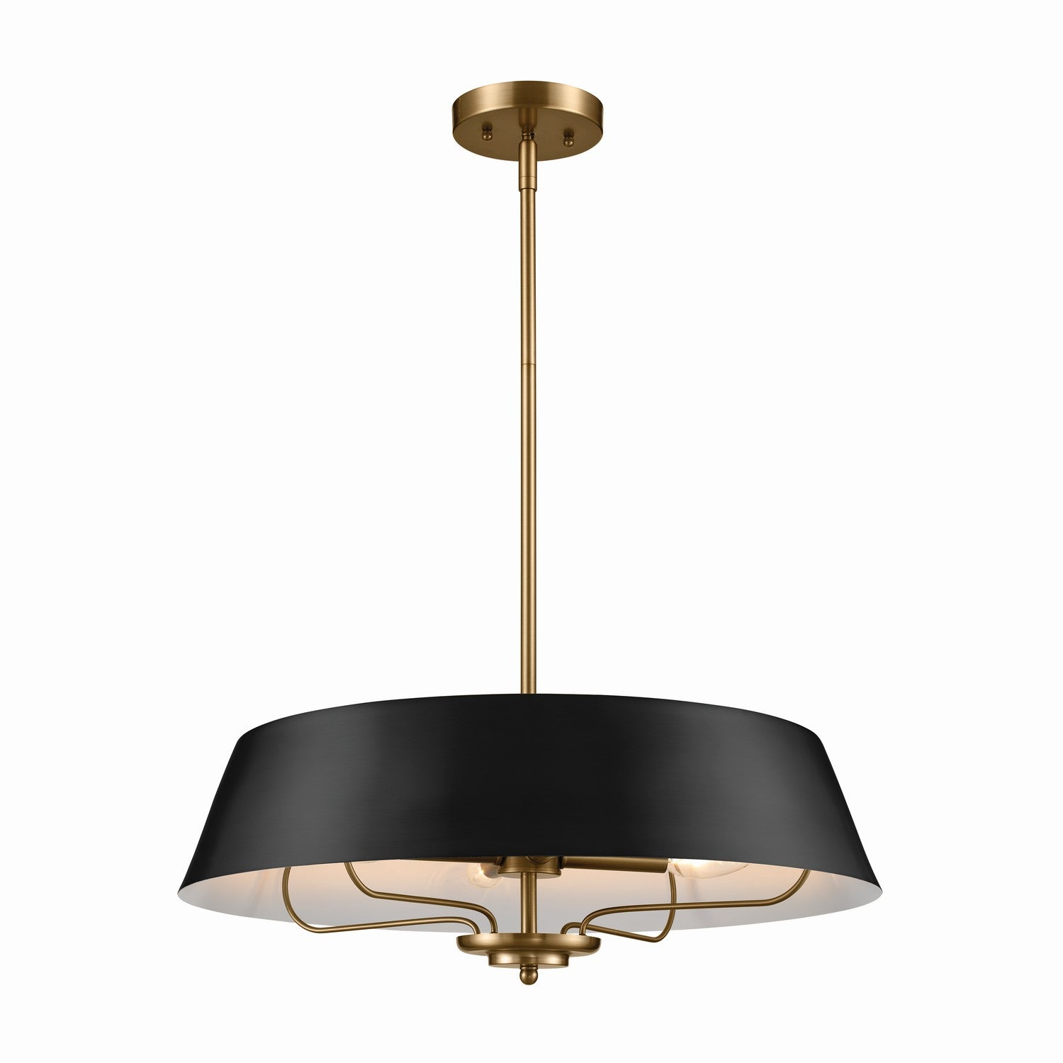 Kichler - 52543BK - Four Light Pendant/Semi Flush - Luella - Black