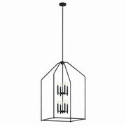 Kichler - 52724BK - Eight Light Foyer Pendant - Madden - Black
