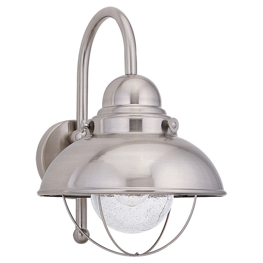 Generation Lighting - 8871-98 - One Light Outdoor Wall Lantern - Sebring - Brushed Stainless