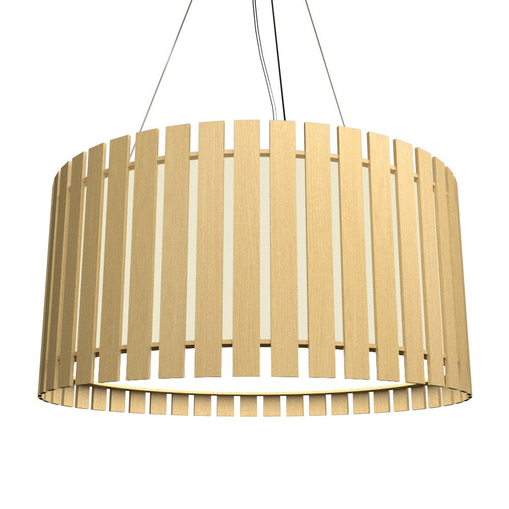 Accord Lighting - 1092.49 - One Light Pendant - Slatted - Organic Gold