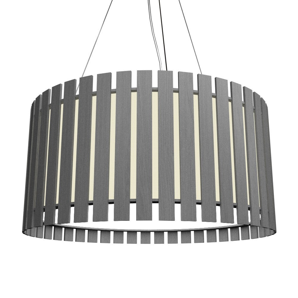 Accord Lighting - 1092.50 - One Light Pendant - Slatted - Organic Grey