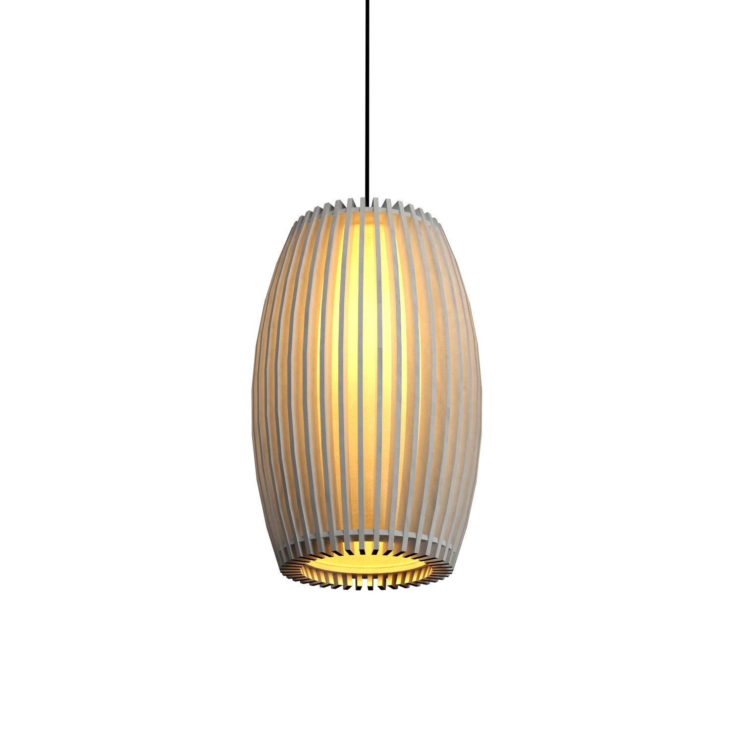 Accord Lighting - 1140.47 - Three Light Pendant - Stecche di Legno - Organic White