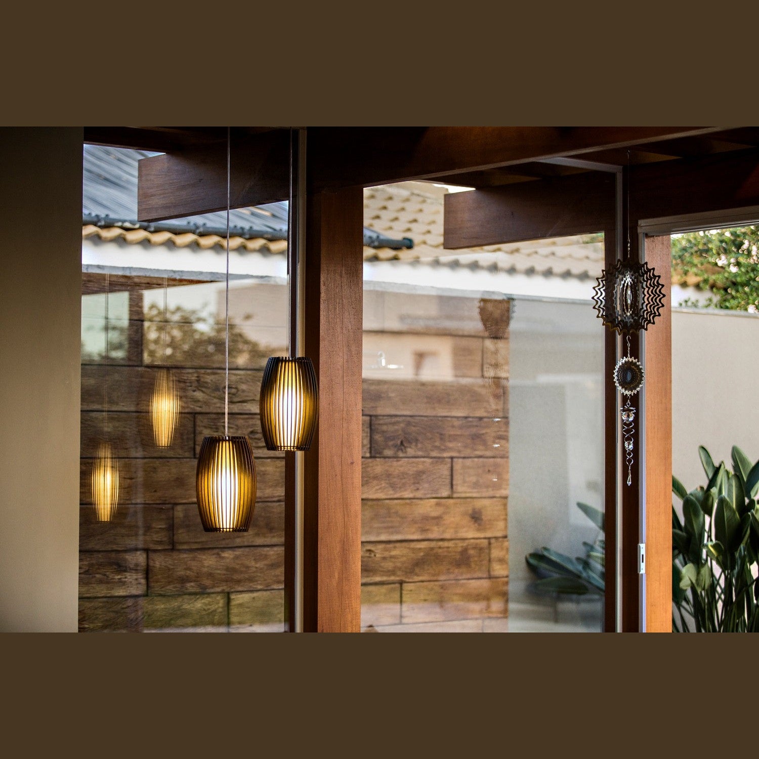 Accord Lighting - 1140.49 - Three Light Pendant - Stecche di Legno - Organic Gold