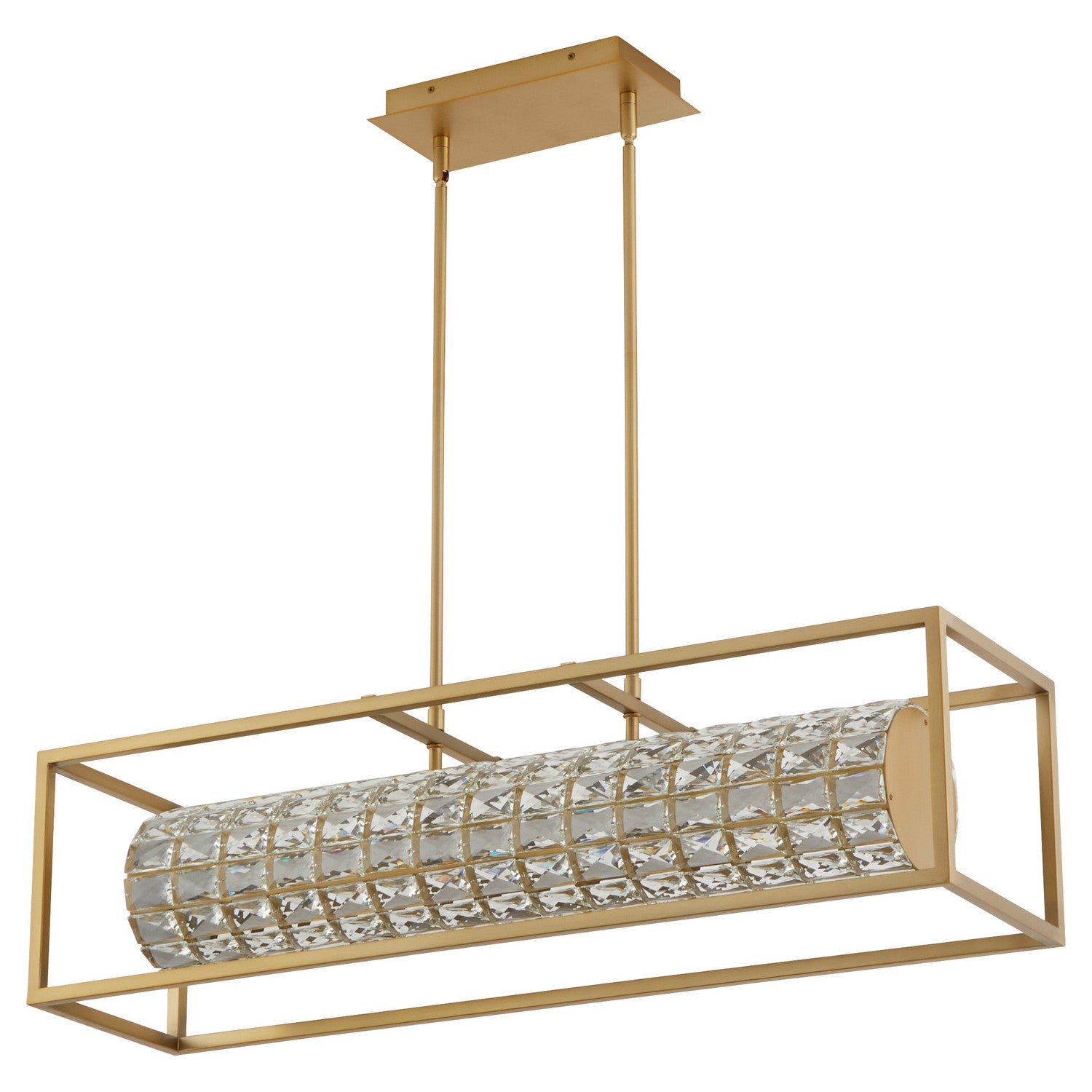 Quorum - 3-676-40 - LED Linear Pendant - ÔøΩÔøΩlan - Aged Brass