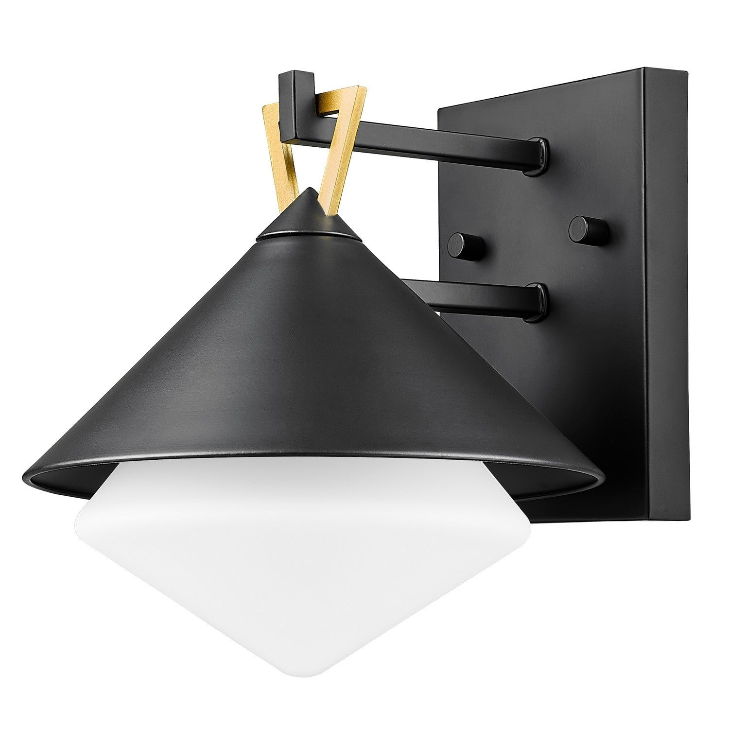 Acclaim Lighting - 1044BK - One Light Outdoor Wall Lantern - Edmore - Matte Black with Gold