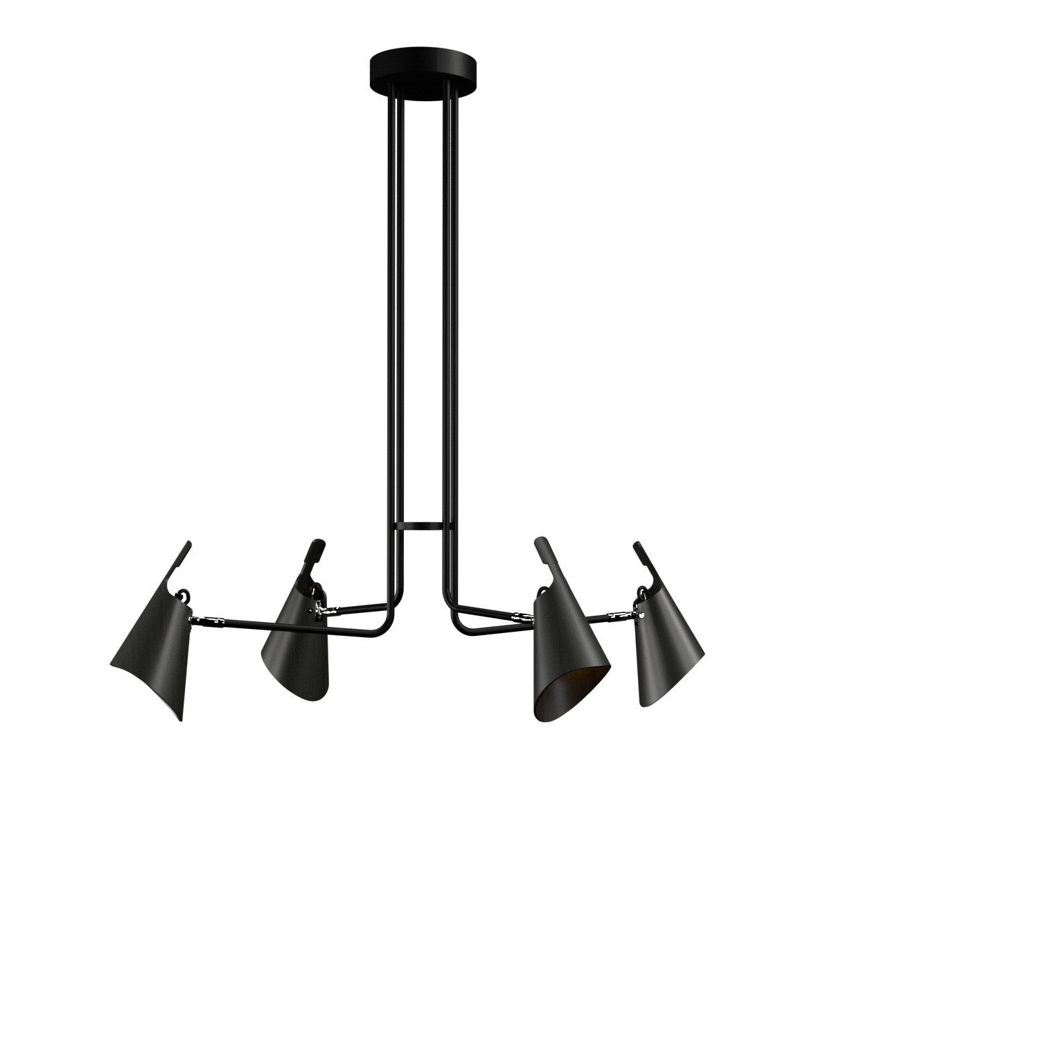 Accord Lighting - 1446.44 - Three Light Pendant - Balance - Charcoal