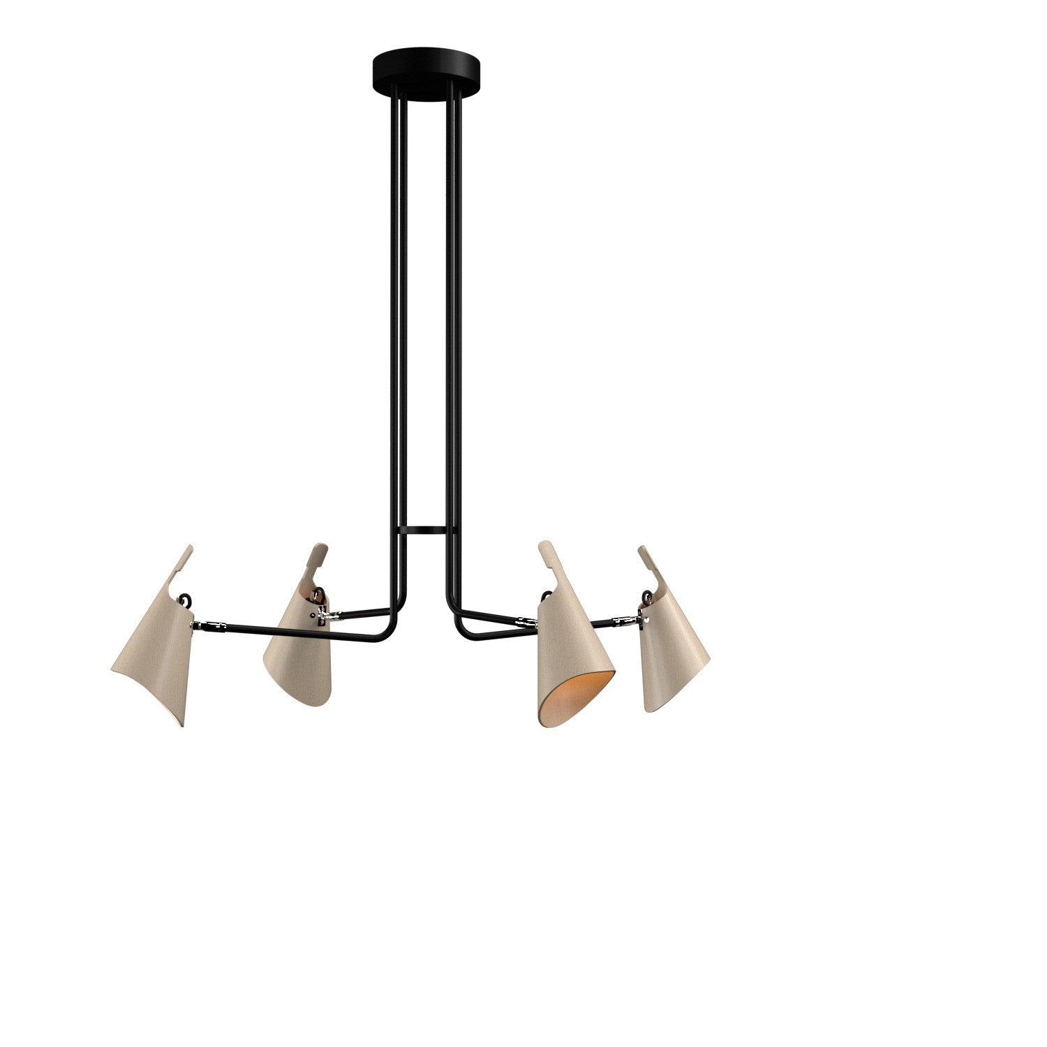 Accord Lighting - 1446.48 - Three Light Pendant - Balance - Organic Cappuccino