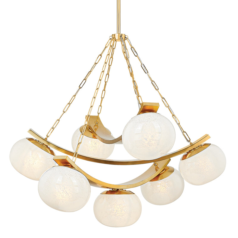 Hudson Valley - 2107-AGB - Seven Light Chandelier - Duxbury - Aged Brass