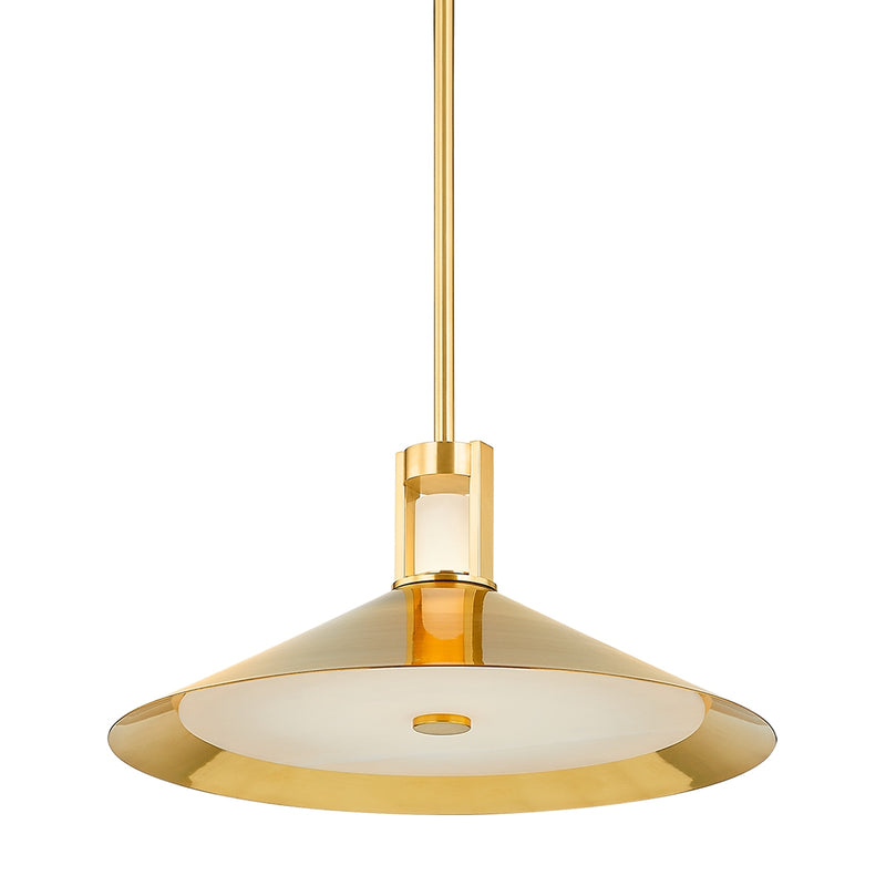 Hudson Valley - 3020-AGB - LED Pendant - Clermont - Aged Brass