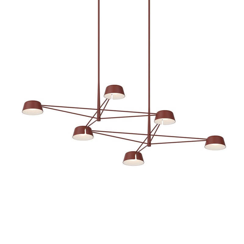 Sonneman - 2036.73 - LED Pendant - Ray - Oxide Red